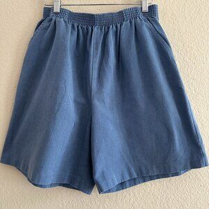 VTG Women’s Bon Worth Denim Pull on Bermuda Shorts Sz SM